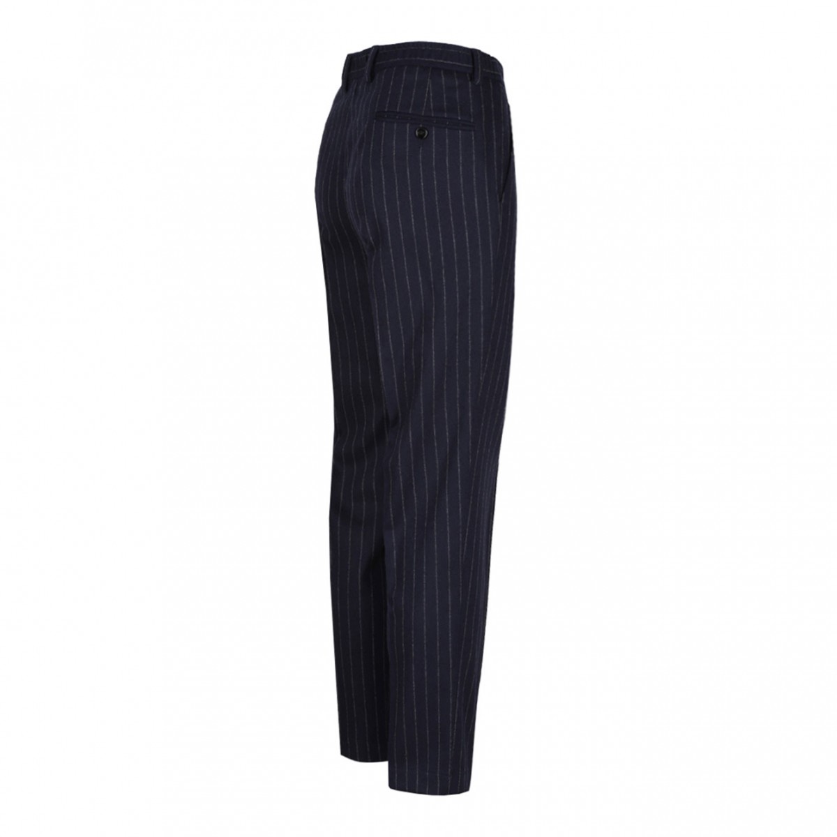 Black Striped Tailored Trousers
