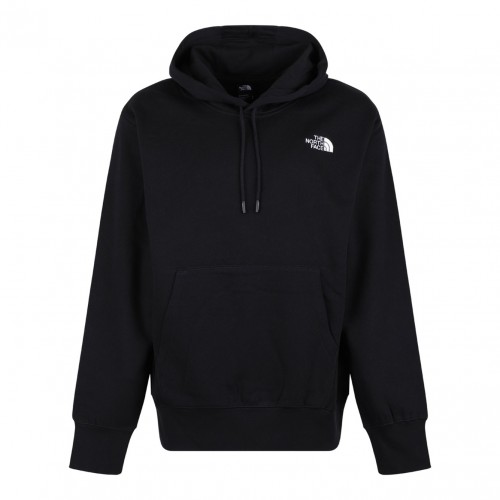 Black Logo Print Hoodie