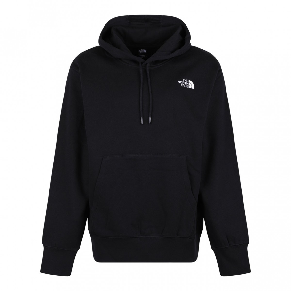 Black Logo Print Hoodie