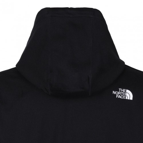 Black Logo Print Hoodie