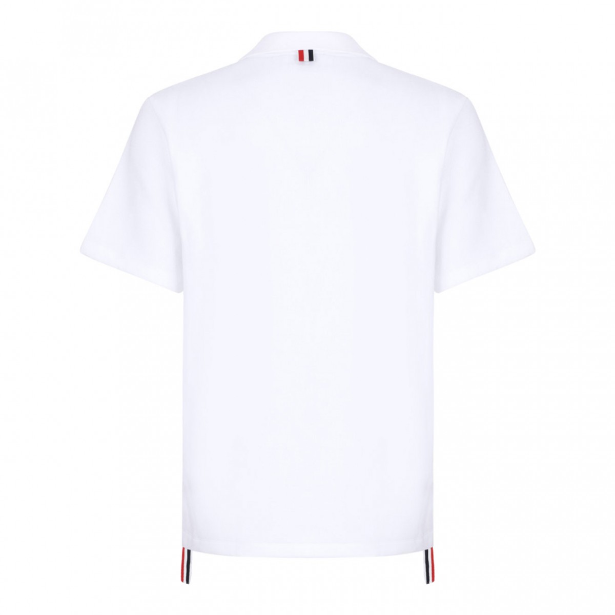 White RWB Stripe Polo Shirt