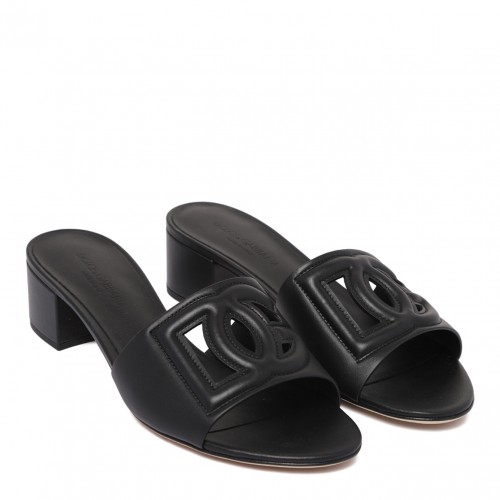 Black DG Logo Mules