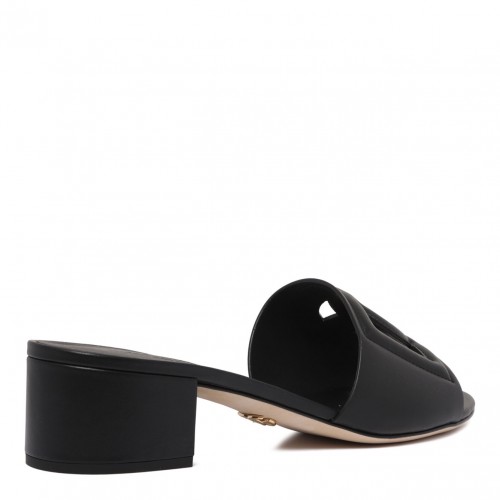 Black DG Logo Mules