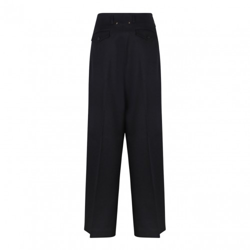 Black Wool Trousers