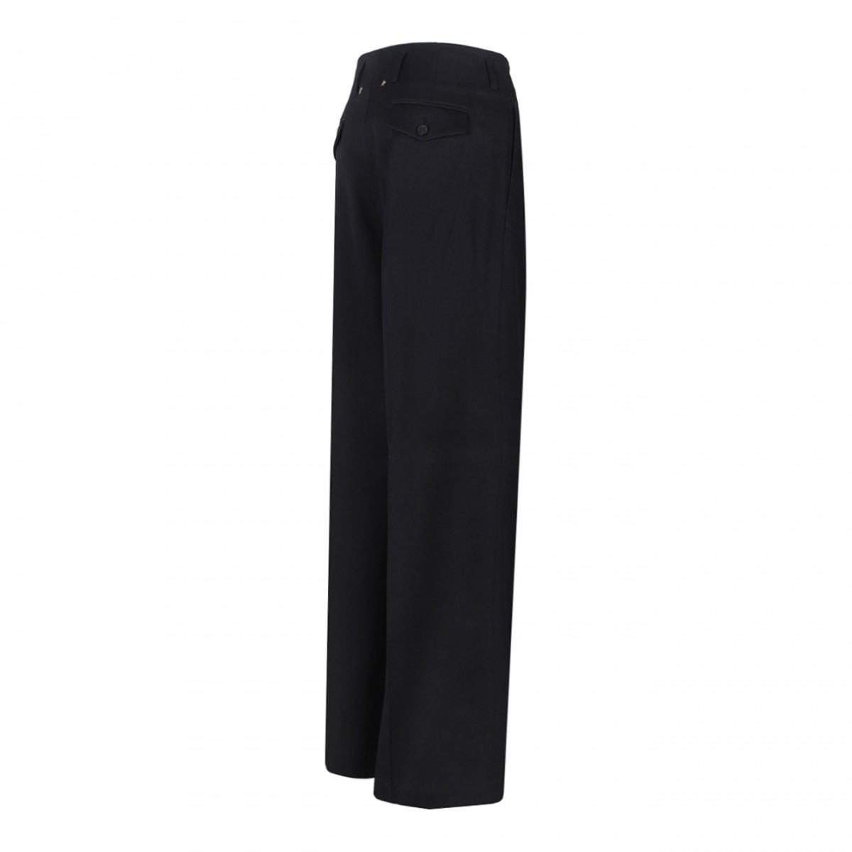 Black Wool Trousers