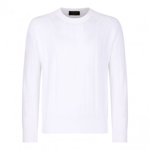 White Knitwear Sweater