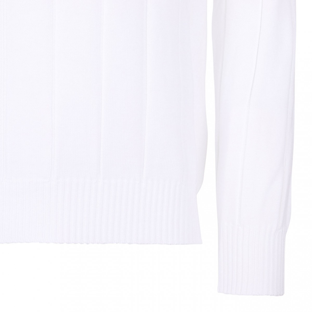 White Knitwear Sweater