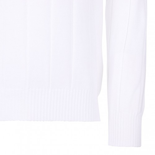 White Knitwear Sweater