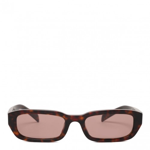 Brown Geometric Sunglasses