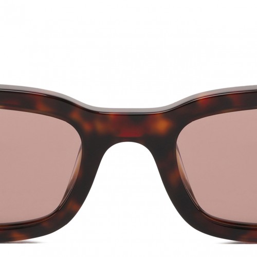Brown Geometric Sunglasses