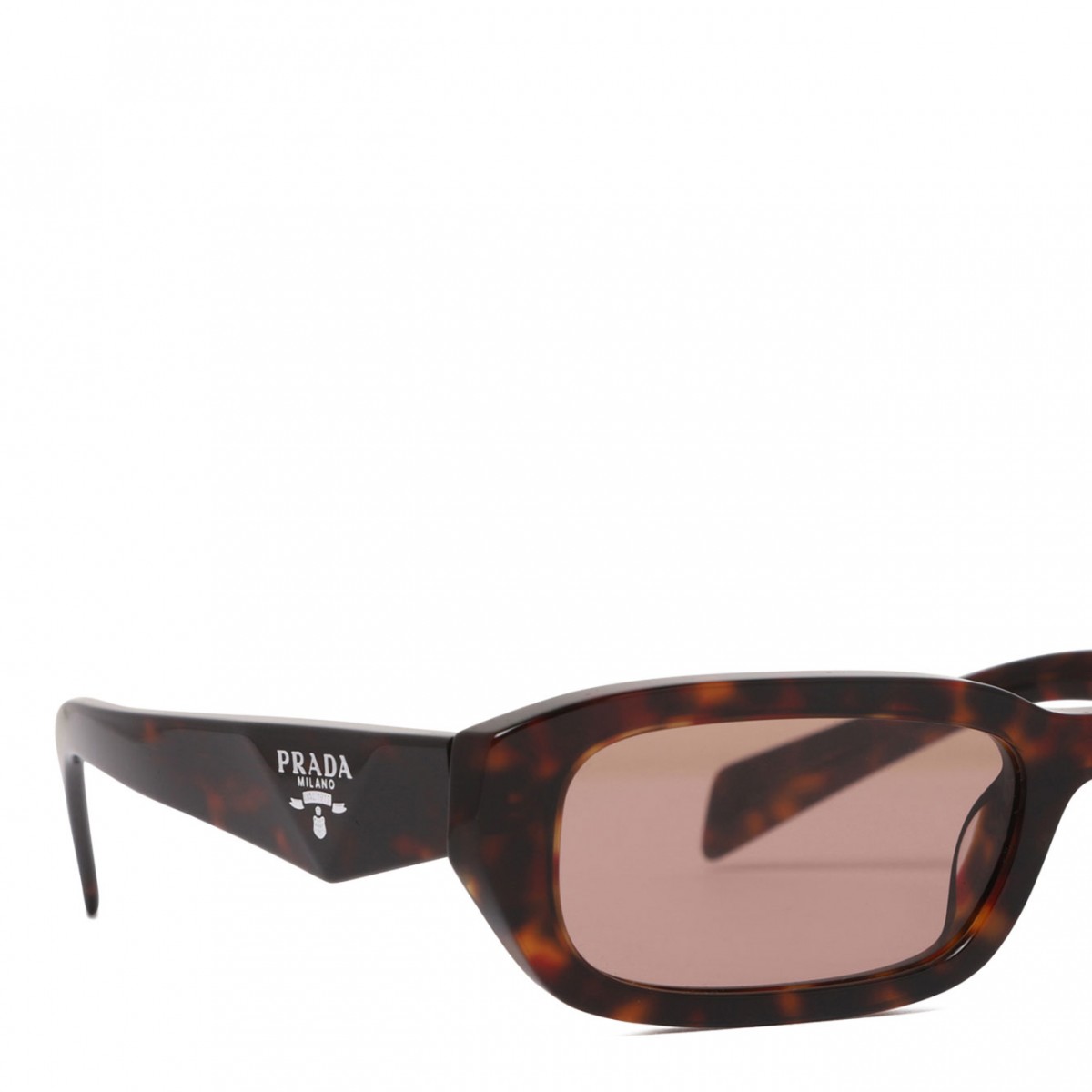 Brown Geometric Sunglasses