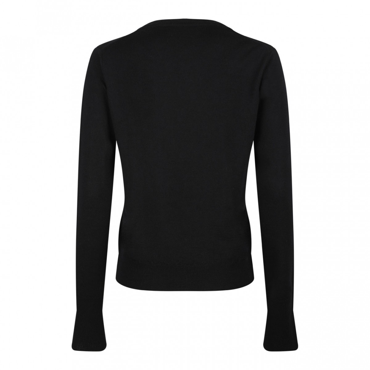 Black Logo Embroidered Jumper