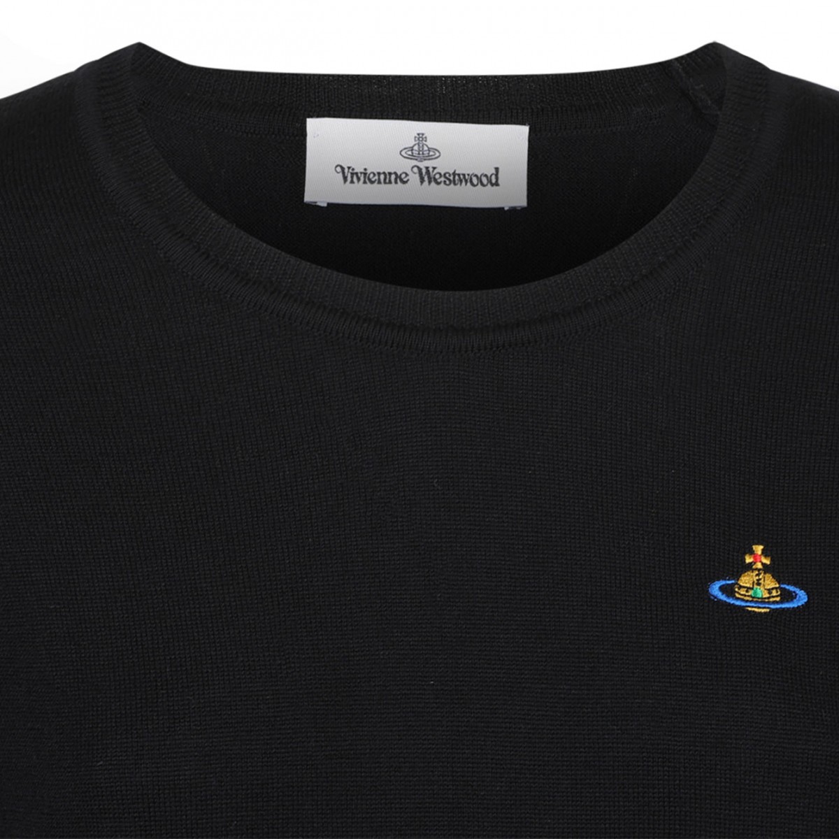 Black Logo Embroidered Jumper