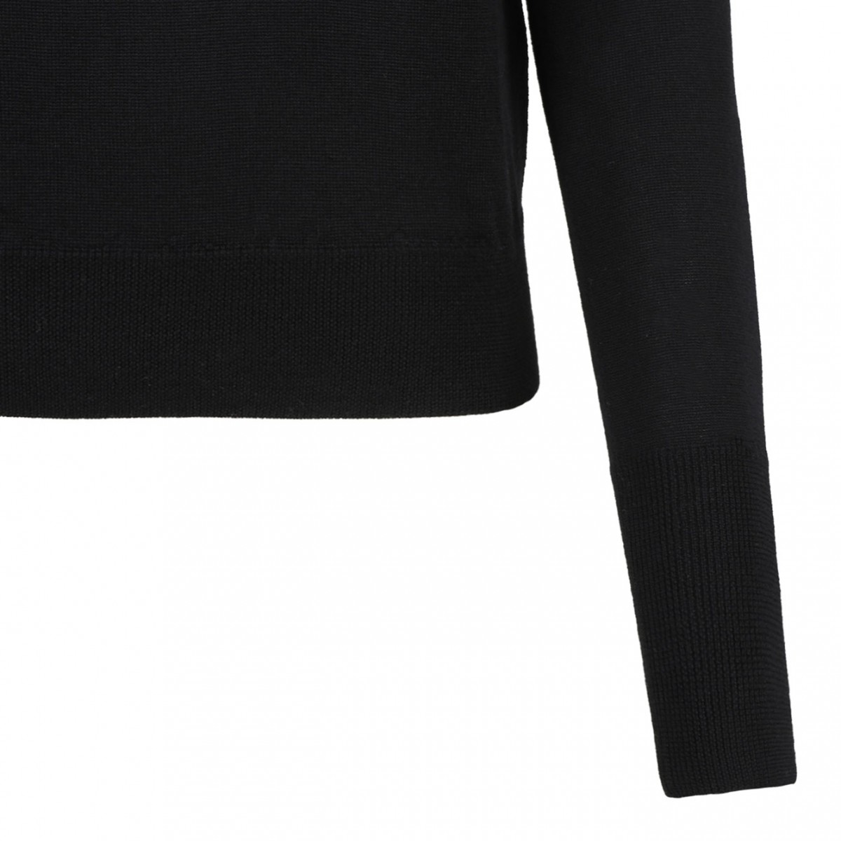Black Logo Embroidered Jumper