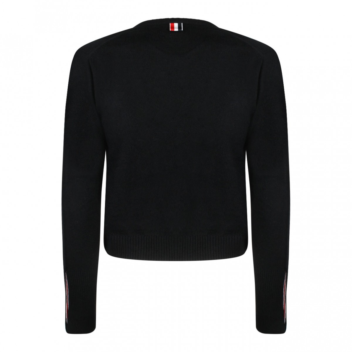 Black Crew Neck Cardigan