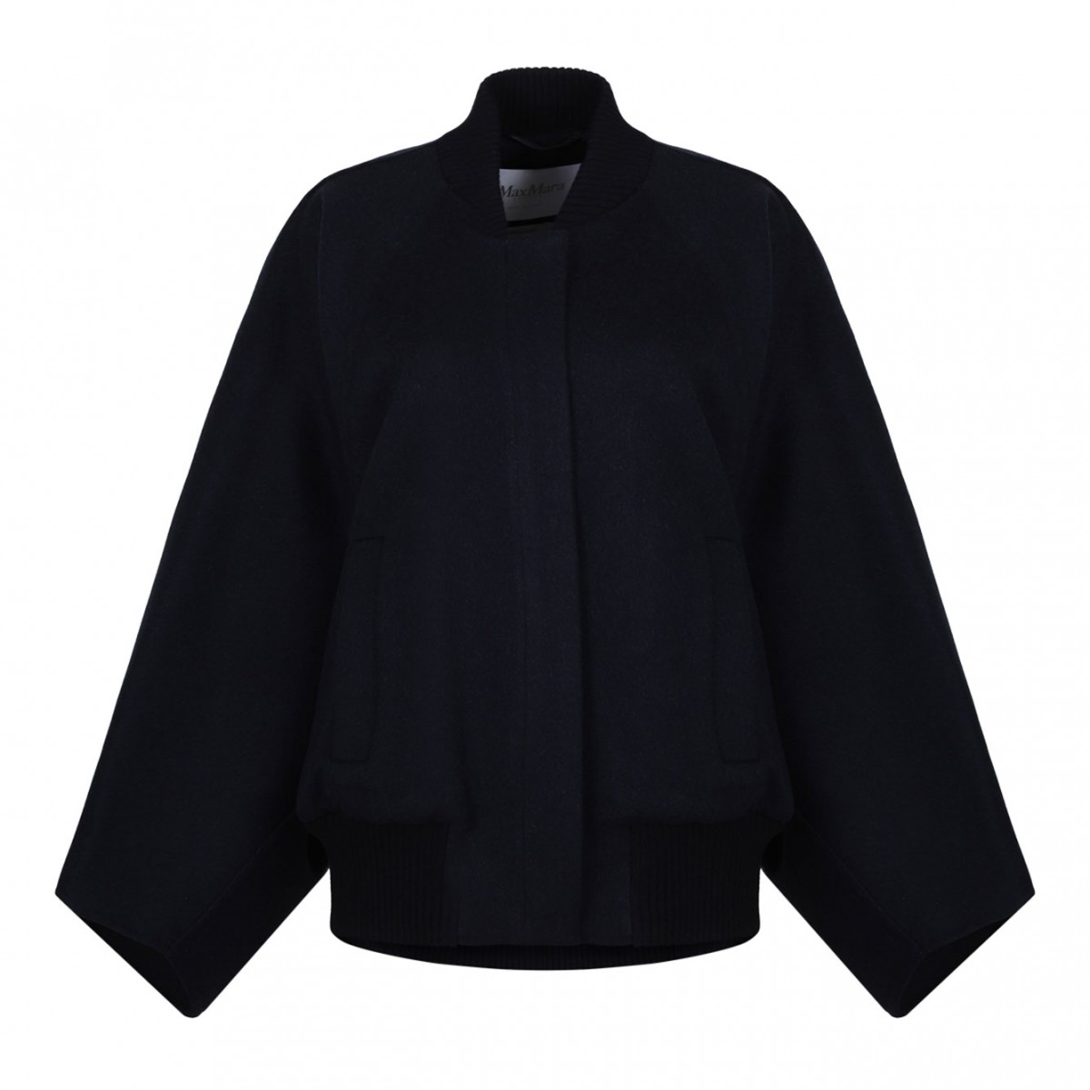 Navy Blue Cape Effect Coat