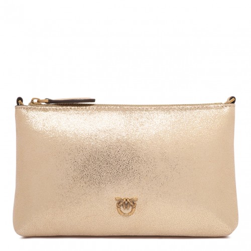 Gold Tone Clutch Bag