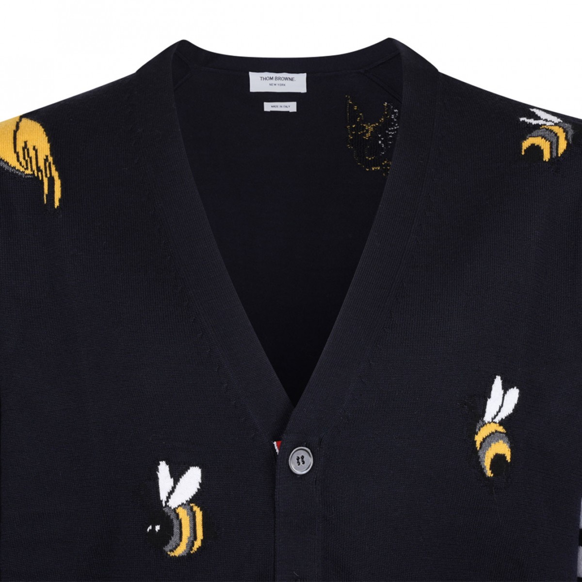 Navy Blue Knit Cardigan