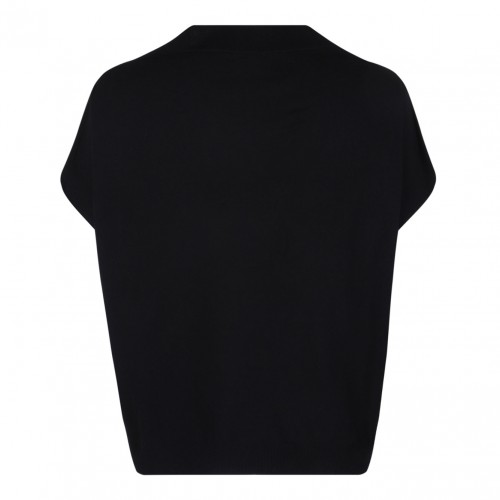 Black Knitwear Gilet
