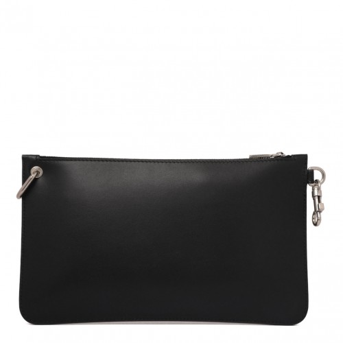 Black Logo Lettering Clutch Bag