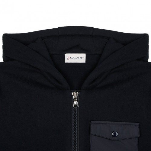 Navy Blue Zip Up Cardigan