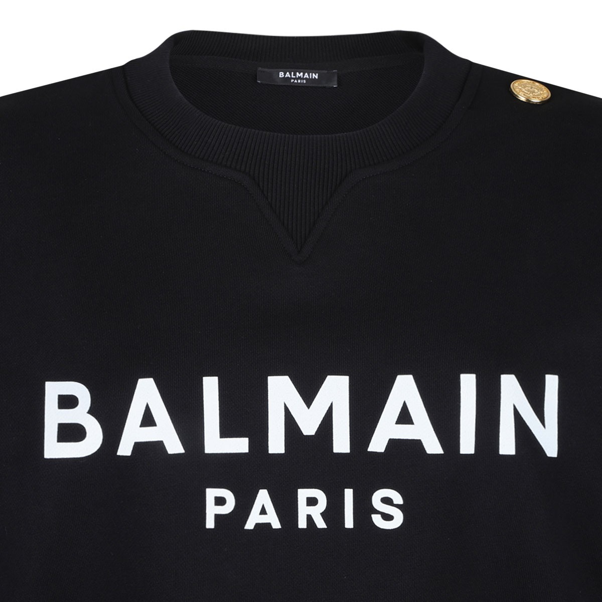 Black Logo Print Sweatshirt