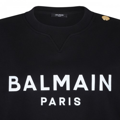 Black Logo Print Sweatshirt