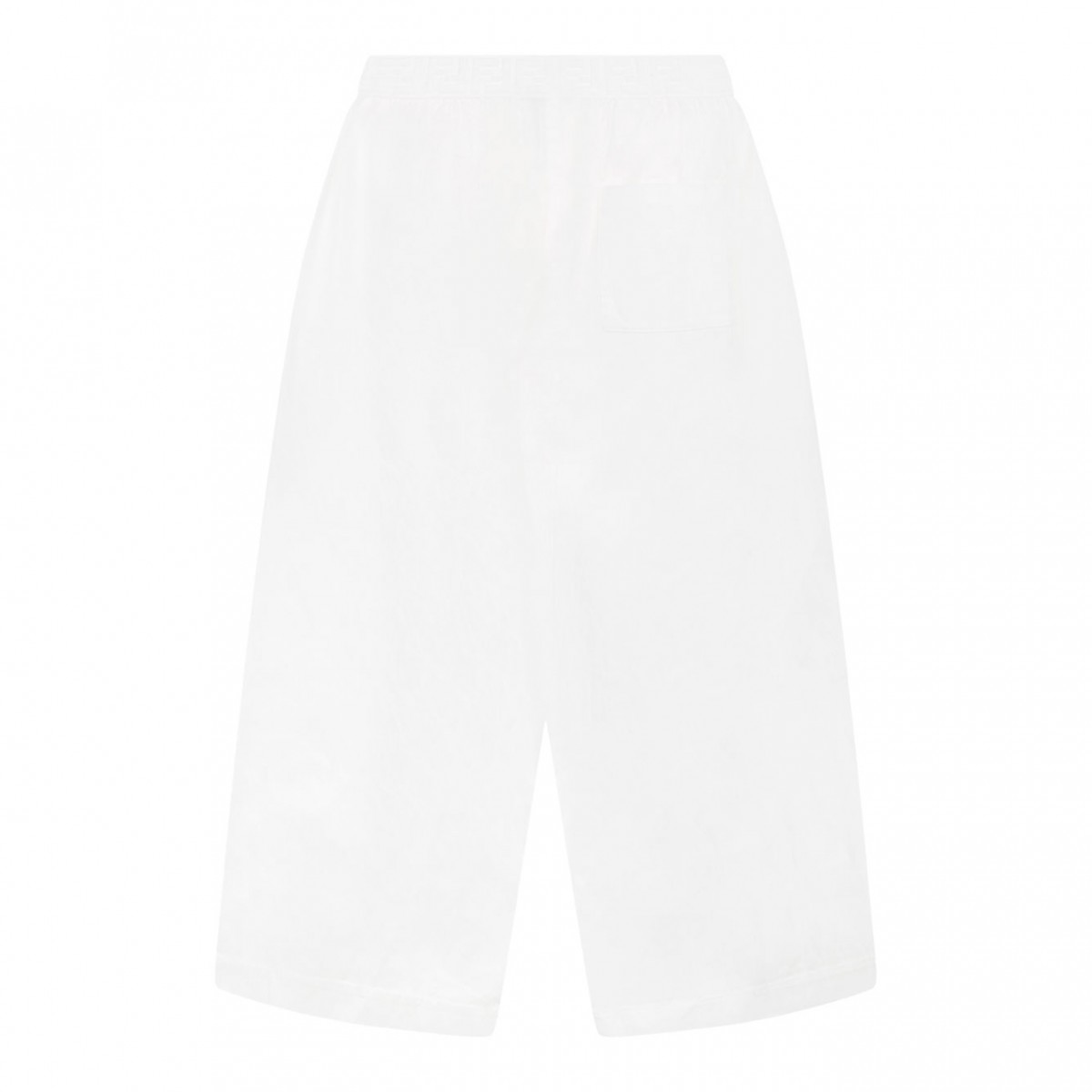 White Wide Trousers