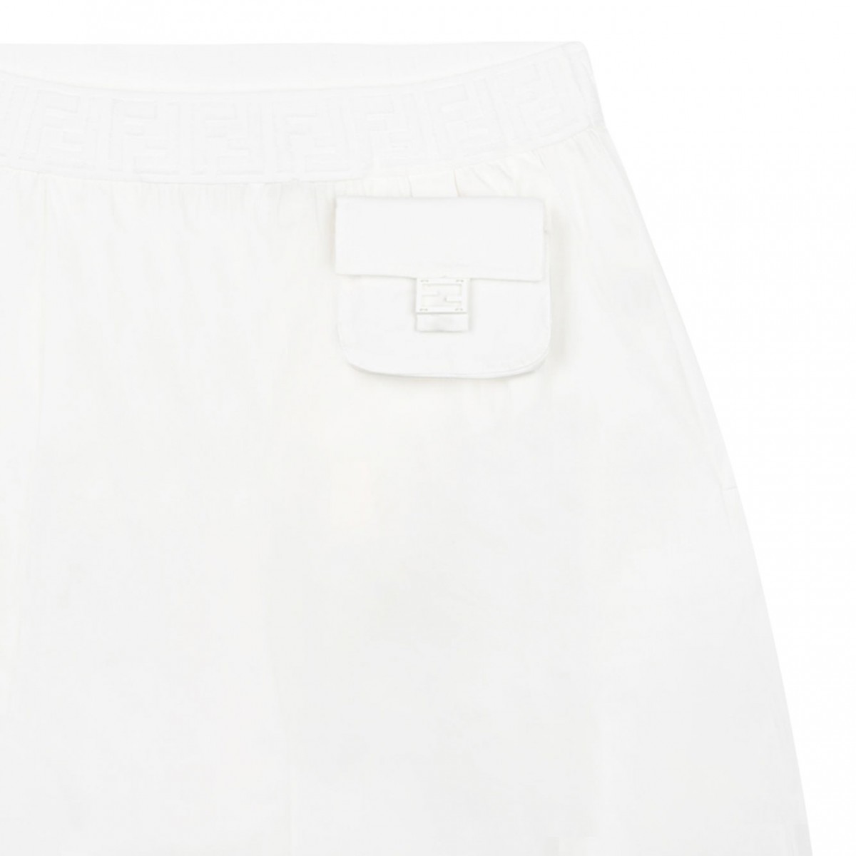 White Wide Trousers