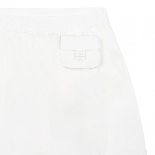 White Wide Trousers
