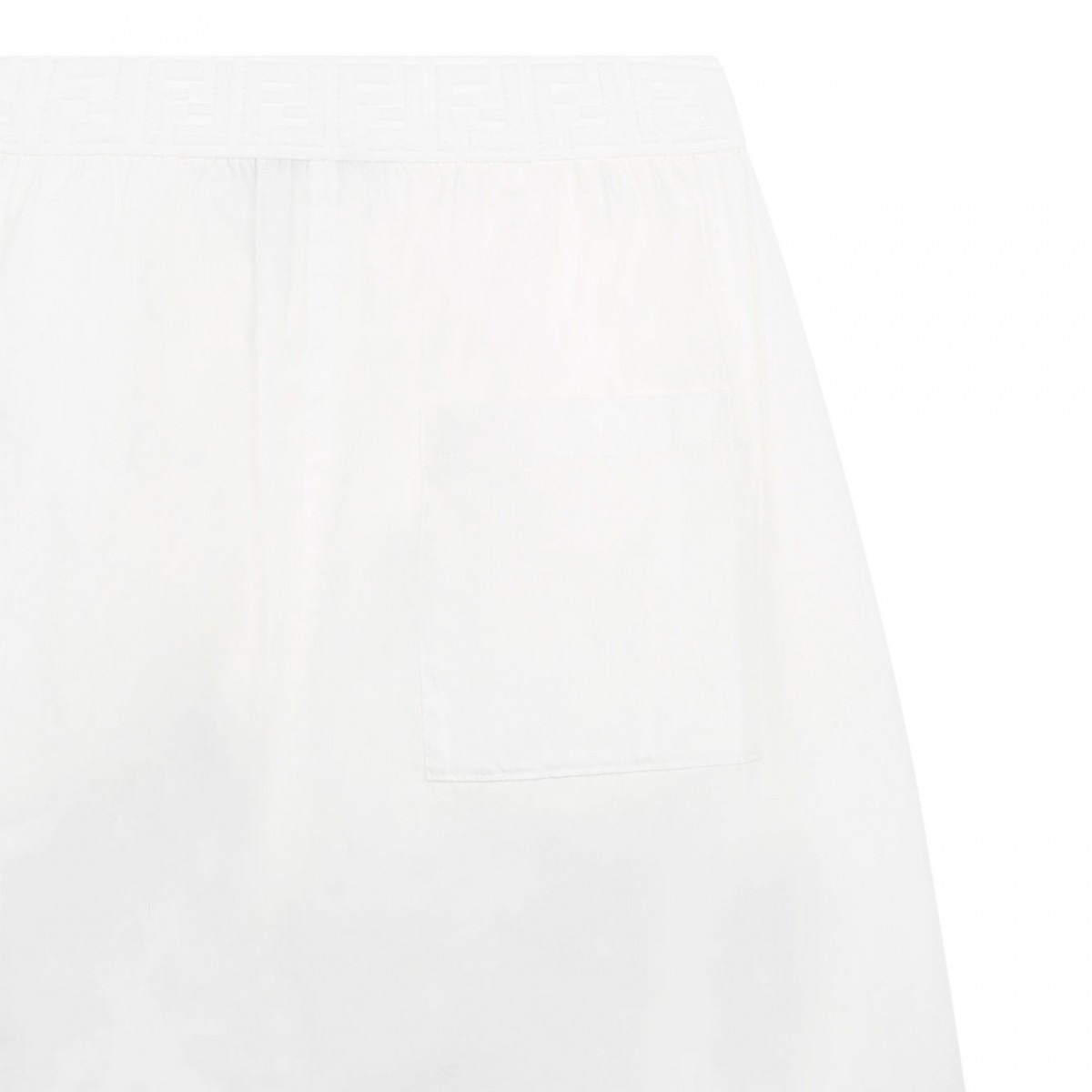 White Wide Trousers