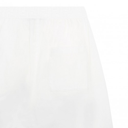 White Wide Trousers