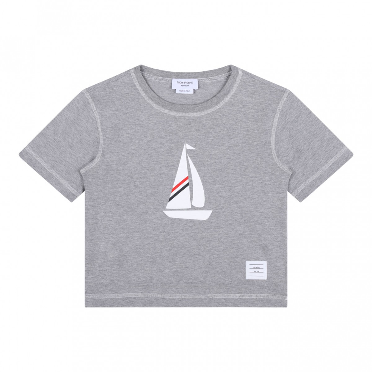 Grey Graphic Print T-Shirt