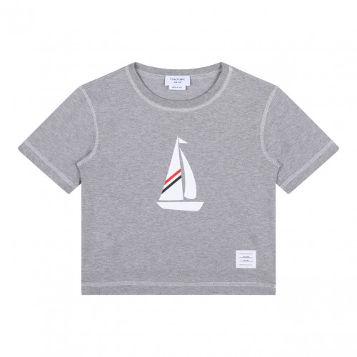 Grey Graphic Print T-Shirt