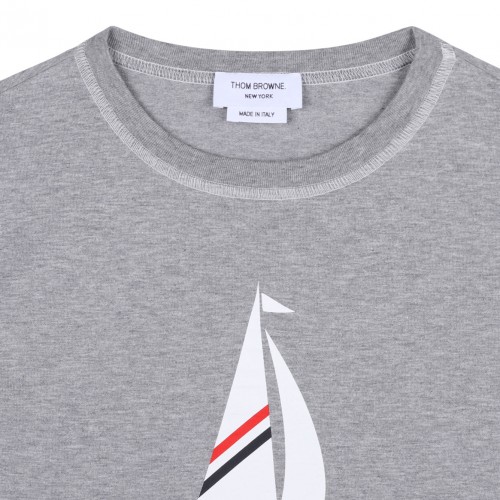 Grey Graphic Print T-Shirt