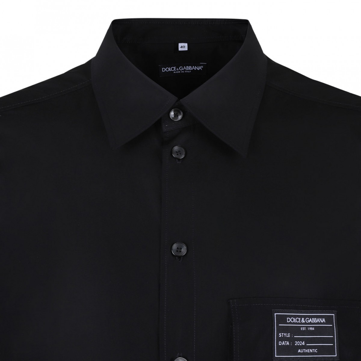 Black Logo Patch Shirt