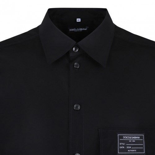 Black Logo Patch Shirt