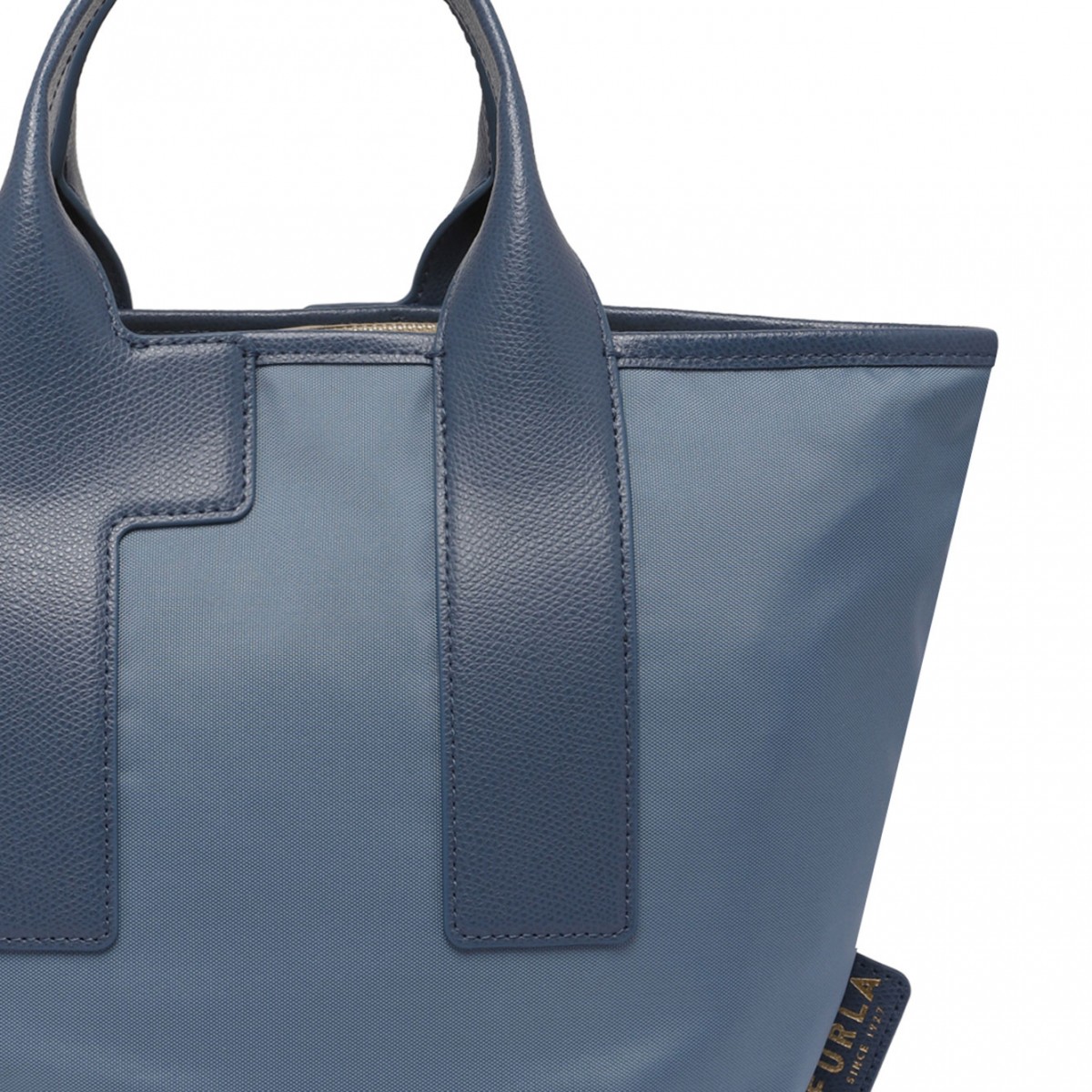 Light Blue Piuma M Tote Bag