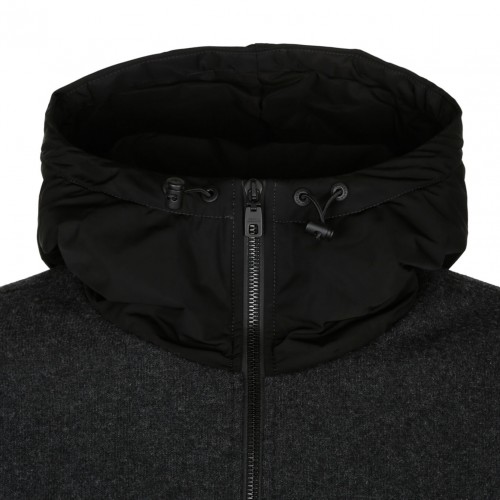 Black Wool Cashmere Blend Jacket