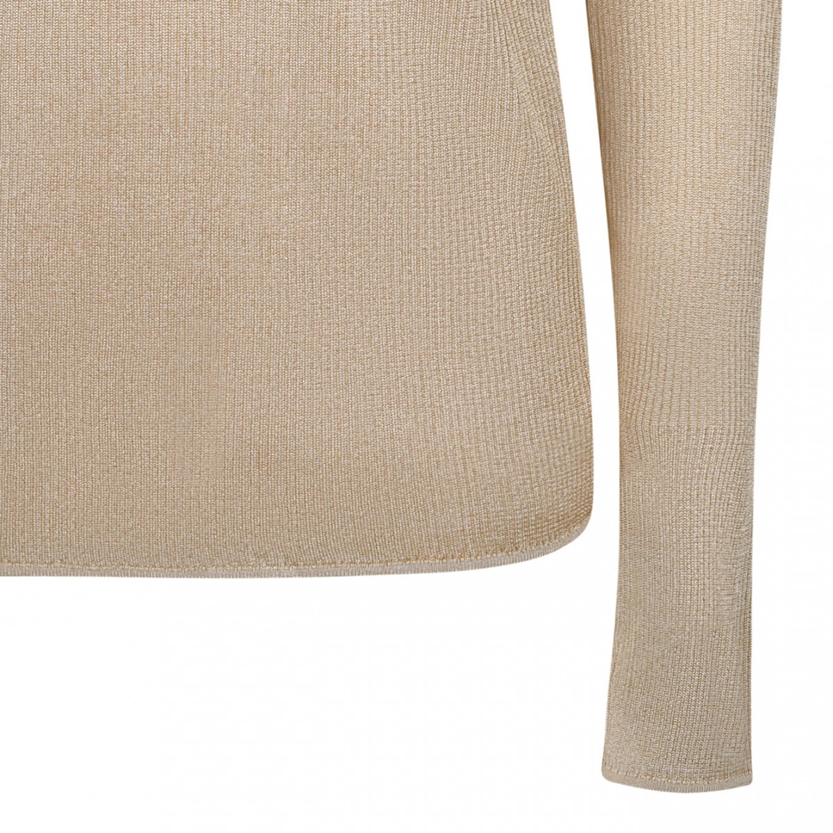 Light Beige V Neck Sweater