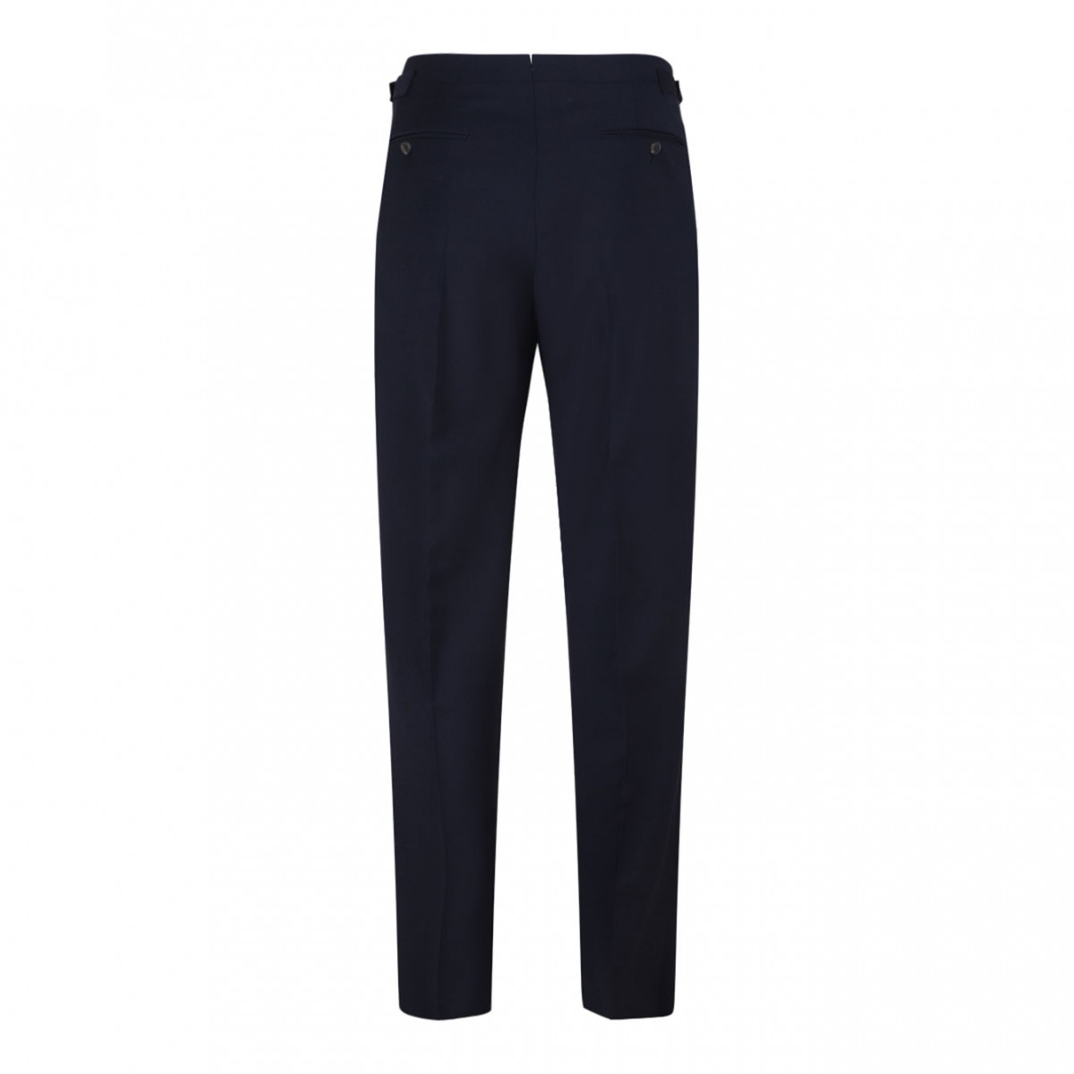 Navy Blue Pleated Trousers