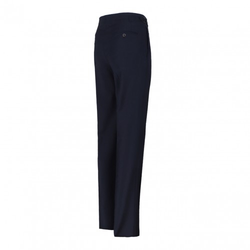 Navy Blue Pleated Trousers