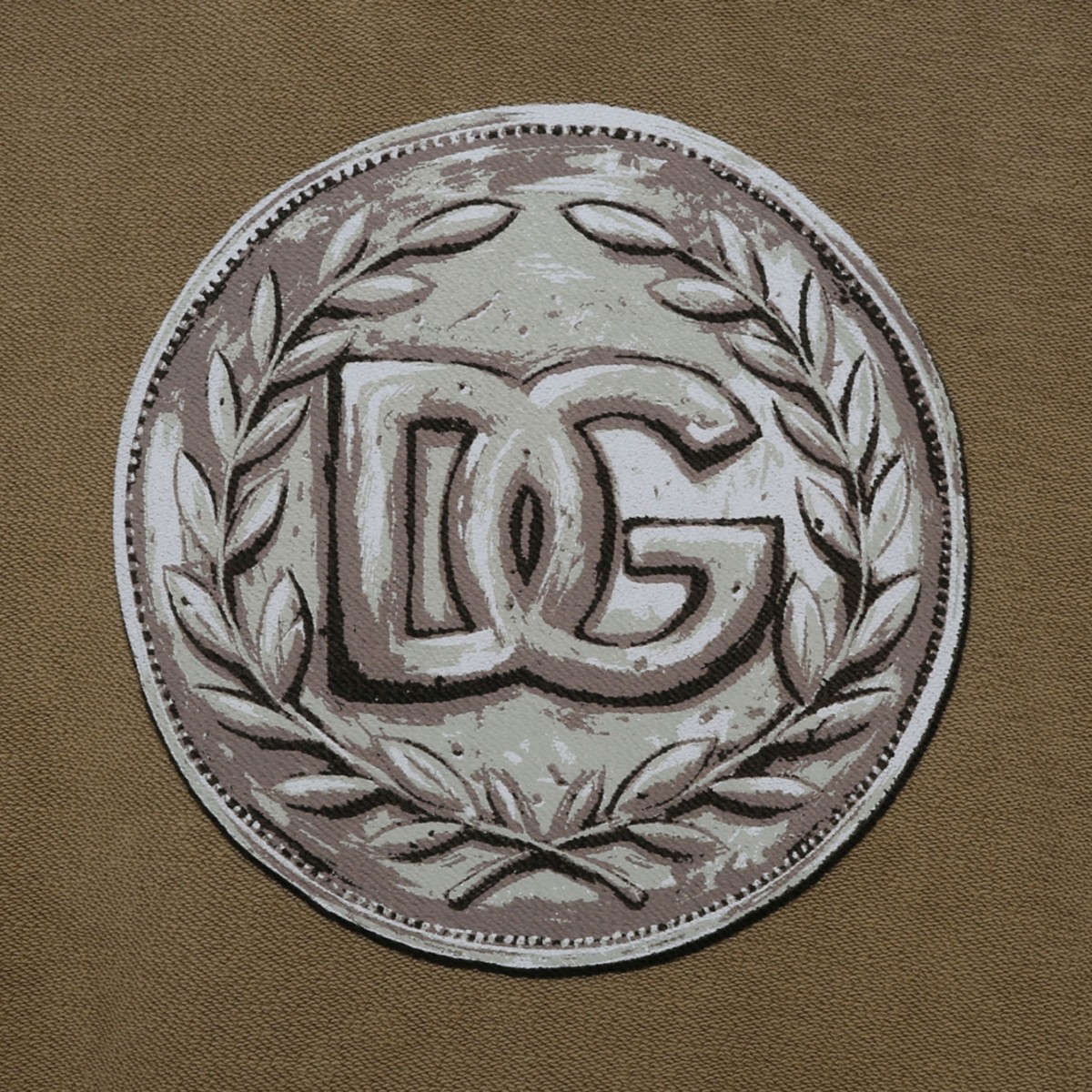 Sand Brown Cotton Logo Print Hoodie