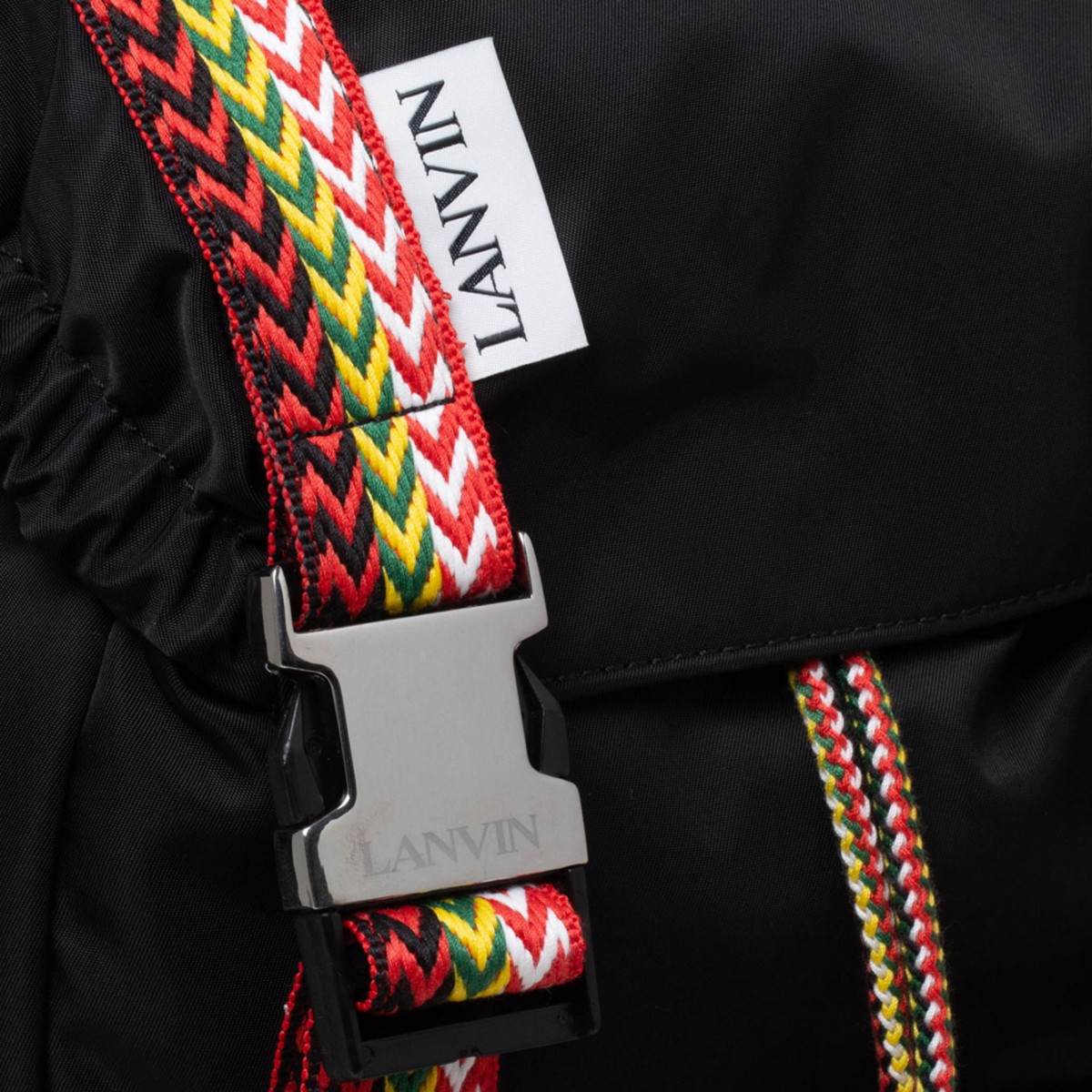 Black and Multicolour Nano Curb Backpack