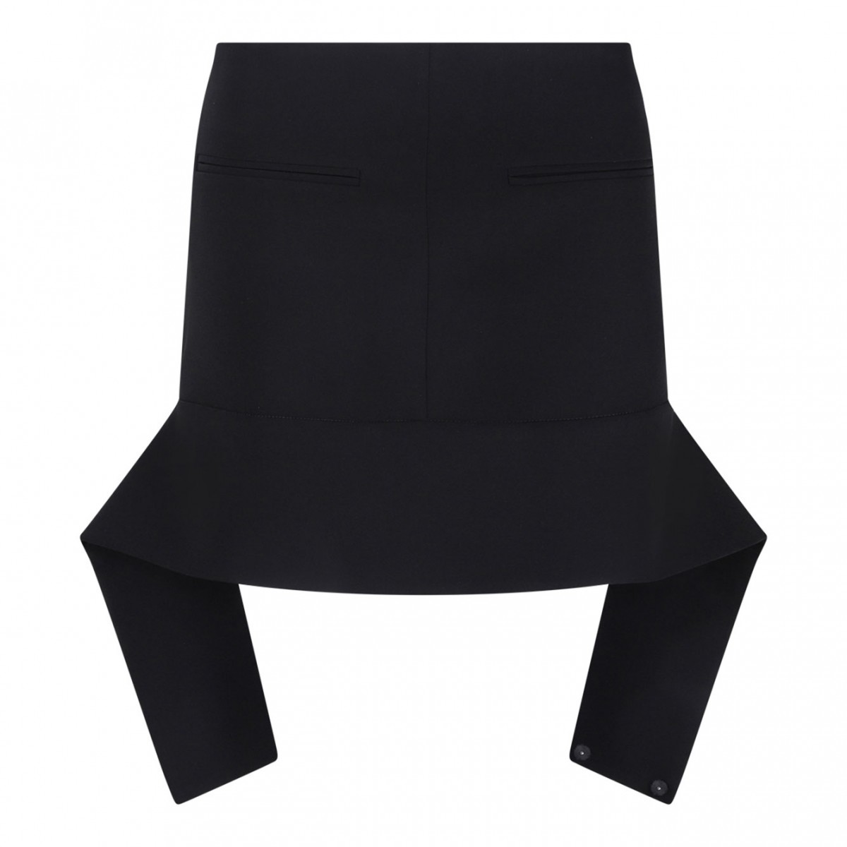 Black Belted Mini Skirt