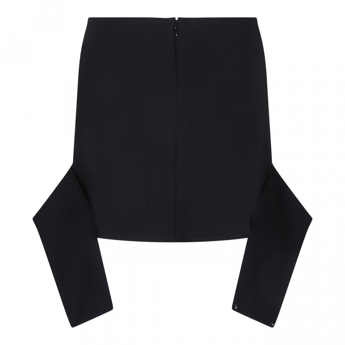 Black Belted Mini Skirt