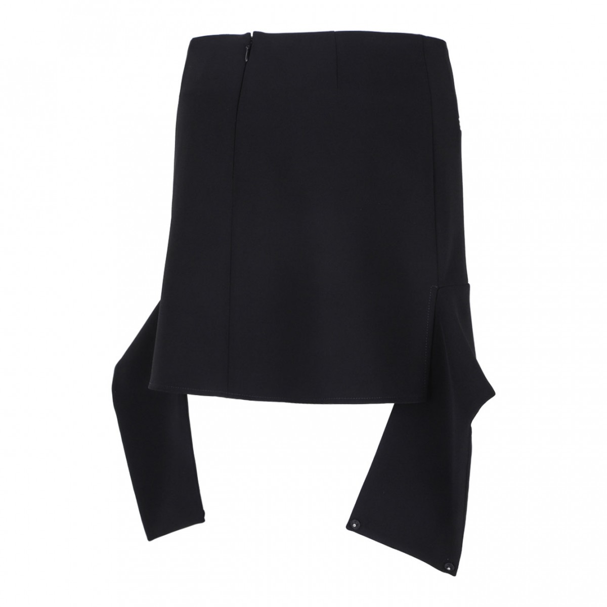 Black Belted Mini Skirt