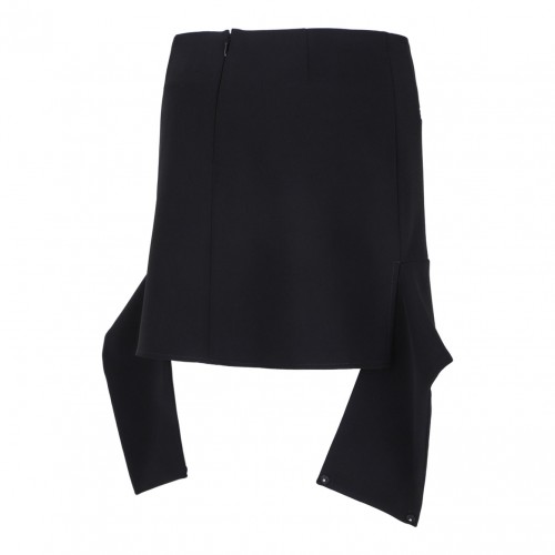 Black Belted Mini Skirt