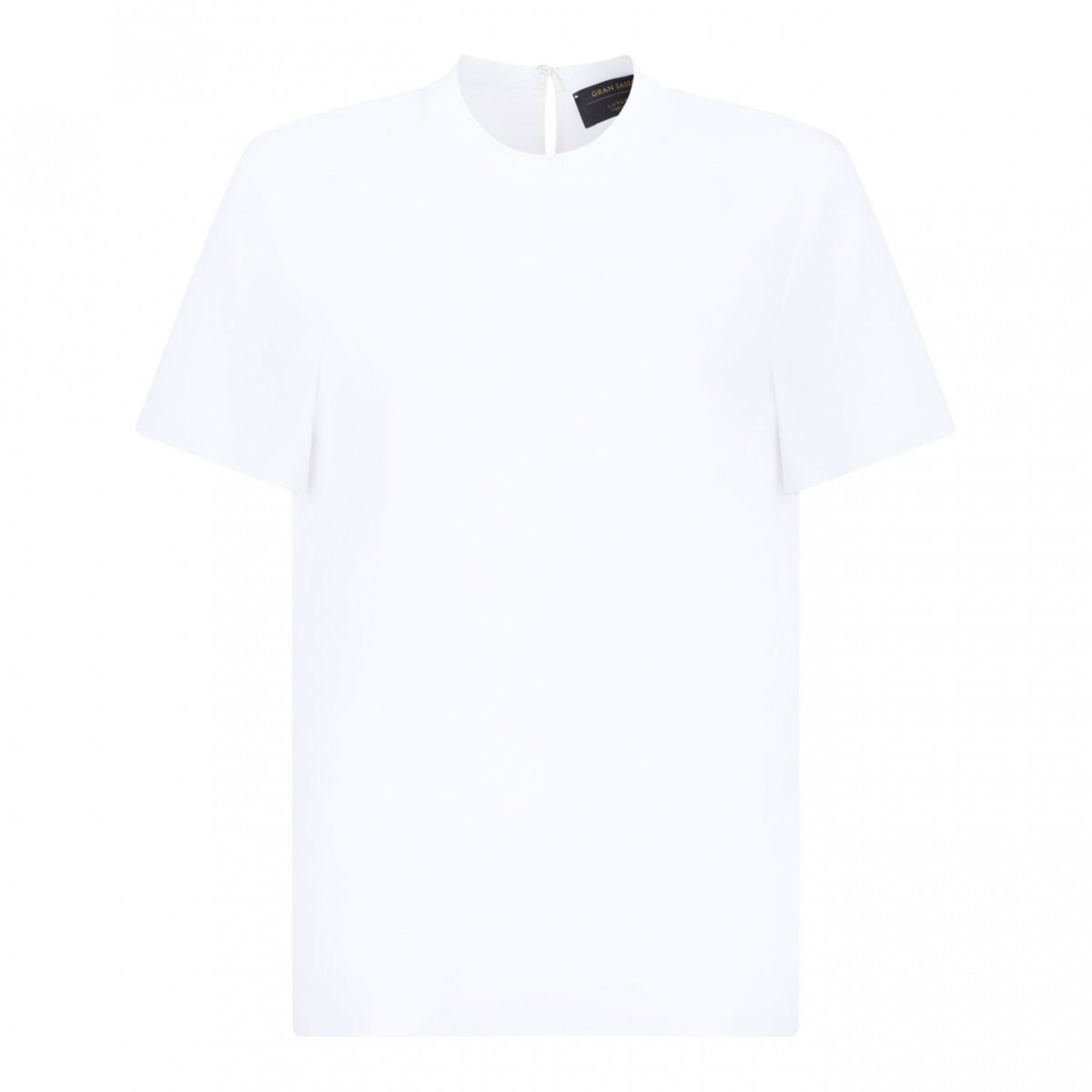 White Fine Knit T-Shirt