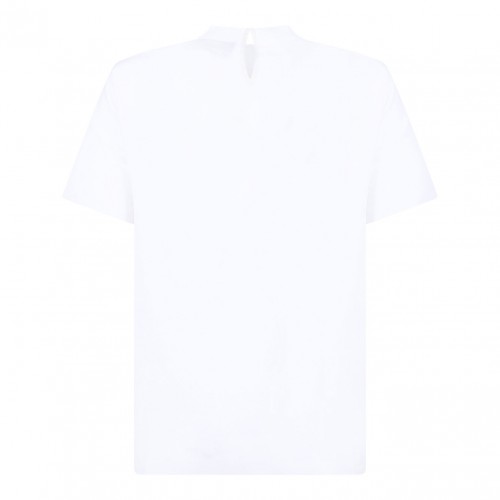 White Fine Knit T-Shirt 2